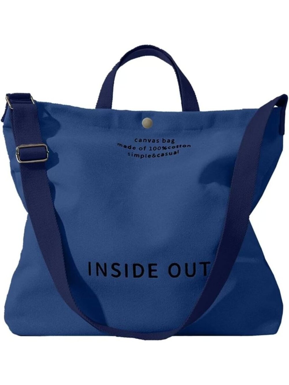 Stylish Canvas Tote Bag for Women - Versatile Crossbody Handbag with Adjustable